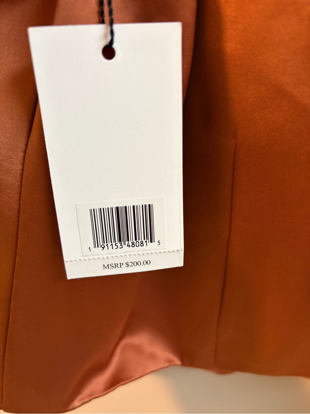 NWT Jason Wu Satin Copper Button Front Vest
#0104 - Picture 5 of 6